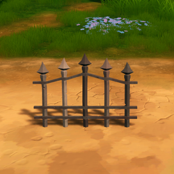 Metal Fence with Curved Top.png