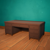 Big Wooden Desk 650