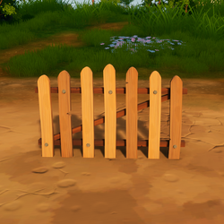 Wooden Fence with Curved Top.png