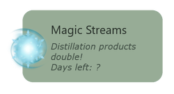Magic Streams During this event, any essences you distill using the essence extractor will have double output.
