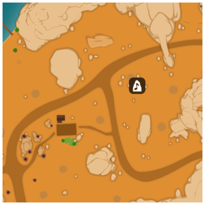 Desert Musical Notes puzzle 1 map