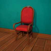 Elegant Red Chair 350